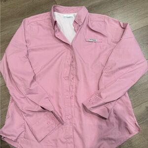 Columbia Pink Long Sleeve Shirt